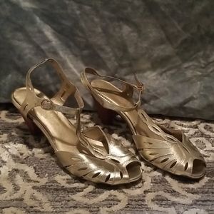 Seychelles ankle strap peep-toe heels